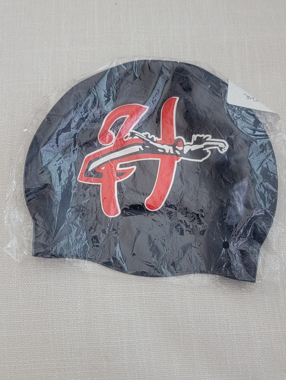 Hars Core Swim Silicon Cap with Red White Logo In Dark Blue!